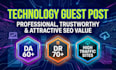 provide premium tech backlinks from high authority tech blogs