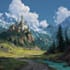 do stunning fantasy landscape, background illustration