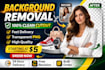 do background removal and cut out photos professionally