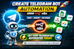 create telegram bot automation using n8n