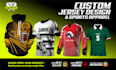 make custom jersey design or sublimation printing tshirt