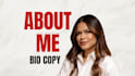 create a bio or an about you for you