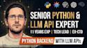 develop python backend with claude, gpt and other llms