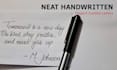 write neat handwritten notes in elegant cursive writing