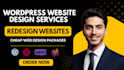 provide wordpress website design services and website redesign in cheap packages
