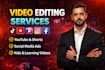 create documentary style and youtube video editing