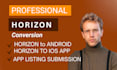 convert hostinger horizon base44 web app to android app ios app webview