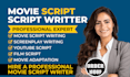 write movie script movie script writing screenwriting screenplay tv film script