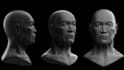 sculpt realistic 3d head bust 3d character modelling 3d face model for 3d print