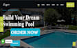 design swimming pool website pool contractor website wix pool builder website