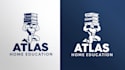 do amazing atlas education logo with vector design