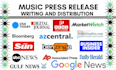 write music press release distribution, PR distribution, submit press release