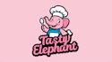 do amazing tasty elephant logo with vector design