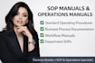 create standard operating procedures sops training manual policy and procedures