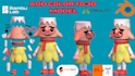 color your 3d model and slice stl for bambu lab printer