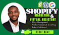 be your shopify virtual assistant for complete ecommerce operations