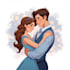draw couple portrait illustration