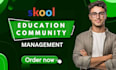 setup education skool community online course community skool student hub