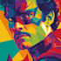 draw a superhero pop art portrait