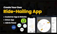 develop taxi booking, ride hailing app or website, like bolt, indrive, uber