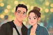 create a custom disney style couple illustration