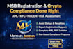 register your msb, develop aml kyc policy, and crypto compliance program