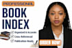 create a book index that is comprehensive and useful