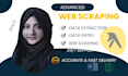 do professional web scraping and data extraction