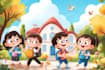 draw custom children book illustration