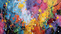 abstract painting art or color abstract art