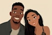 create a fairytale disney couple artwork