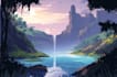 create environment fantasy landscape illustration