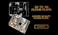 create high quality 3d floor plan for real estate marketing