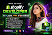 be your shopify developer to fix liquid, HTML, and CSS bugs
