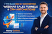 build high converting webinar funnel with CRM automation