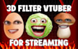 make 3d avatar ar vtuber filter for lens studio and streaming like burnt peanut