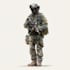 draw 2d game art military, alien character design