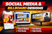 design creative ad creatives, social media posts, and billboard graphics