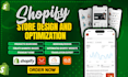 do shopify store design, shopify dropshipping store, shopify website development