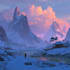 draw a fantasy landscape illustrations