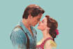 create a custom disney anniversary couple art