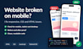 fix responsive design, CSS and HTML issues on your website