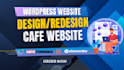 create a modern café website with online menu and ordering