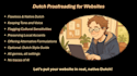 proofread the dutch on your website