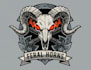 create outstanding ram skull mascot logo with express delivery