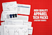 design high quality apparel tech packs