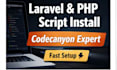 install and setup laravel and PHP scripts from codecanyon