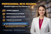 do beta reading manuscript feedback, reader report for fiction and non fiction