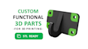 design simple functional parts for 3d printing  stl
