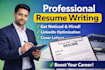 write a professional ats friendly resume that gets you hired